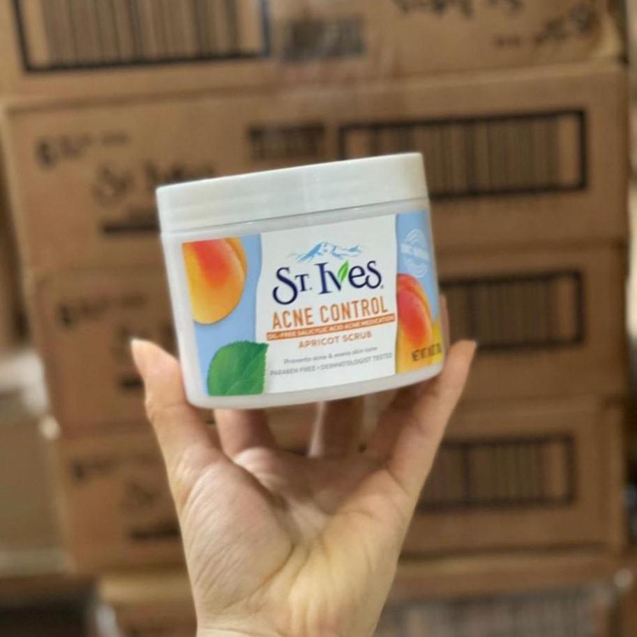 [HOTNEW] Tẩy da chết dịu nhẹ St.Ives 283gr Apricot Scrub hương mơ dùng cho da mụn nhờn USA | BigBuy360 - bigbuy360.vn