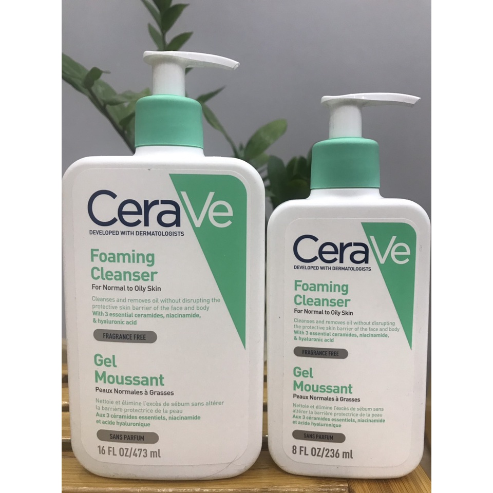 Sữa Rửa Mặt CeraVe Foaming Cleanser - Hydrating Cleanser - SA Smoothing Cleanser 236ml - 473ml