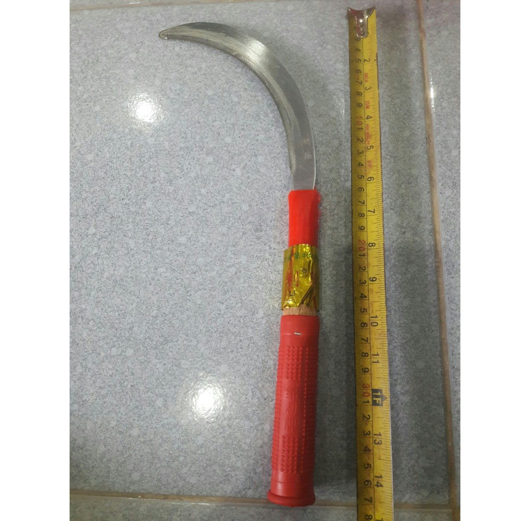 Lưỡi liềm cắt cành trên cao, lưỡi hái trái cán dài, cắt cỏ dài 37cm vật tư nông nghiệp chuyên dùng hot T1.
