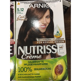THUỐC NHUỘM TÓC GARNIER NUTRISSE CREME 100% PHỦ BẠC