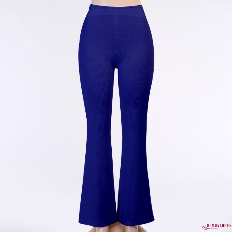 Quần Legging Ống Rộng Màu Sắc Trơn Cho Nữ