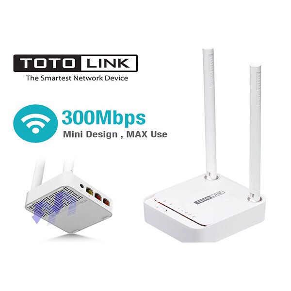 Bộ Phát WiFi TOTOLINK N200RE-V3 300Mbps (Hàng Chính Hãng)