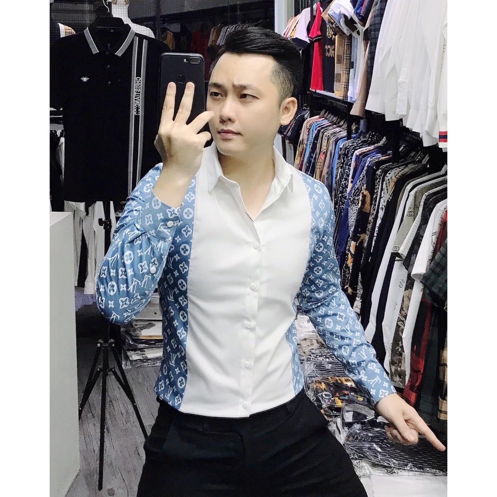 ÁO SƠ MI NAM THÊU 3D HÀN QUỐC