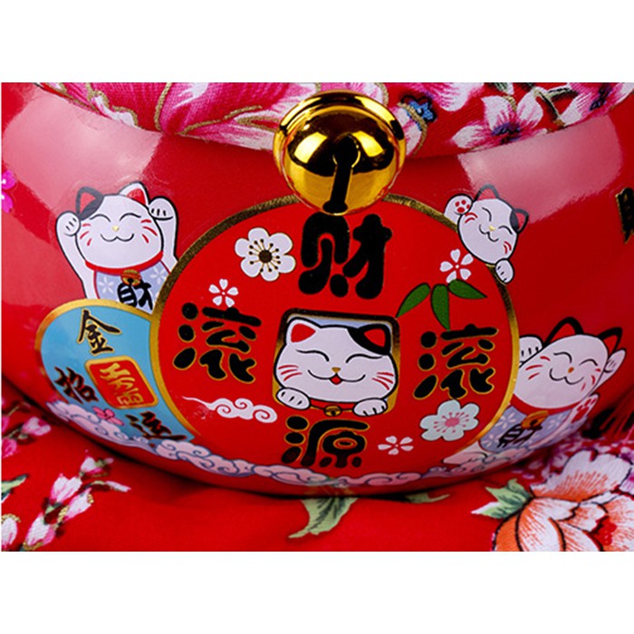 Mèo thần tài 14cm Tấn Tài Tấn Lộc gốm sứ cao cấp - Mèo may mắn chiêu tài | BigBuy360 - bigbuy360.vn