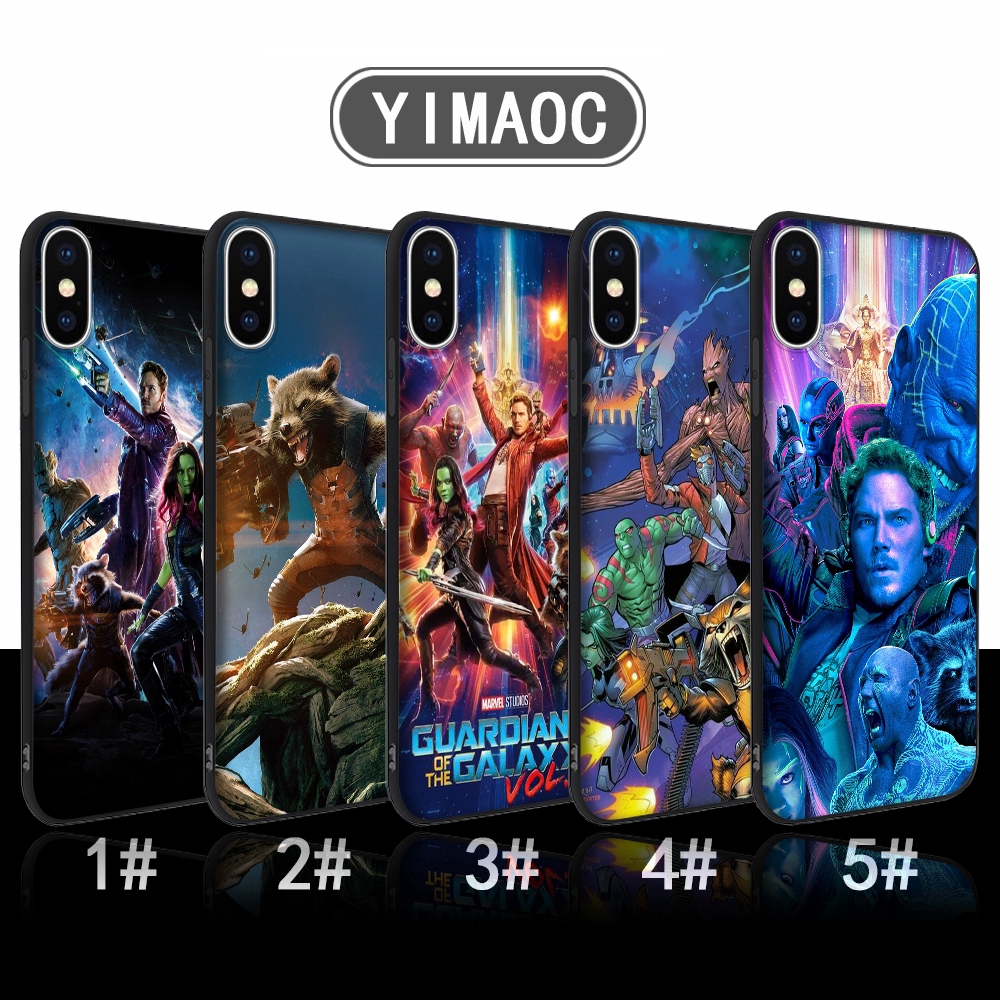 iPhone XS Max XR X 11 Pro 7 8 6 6S Plus 141C Guardians for Galaxy Design Soft Case