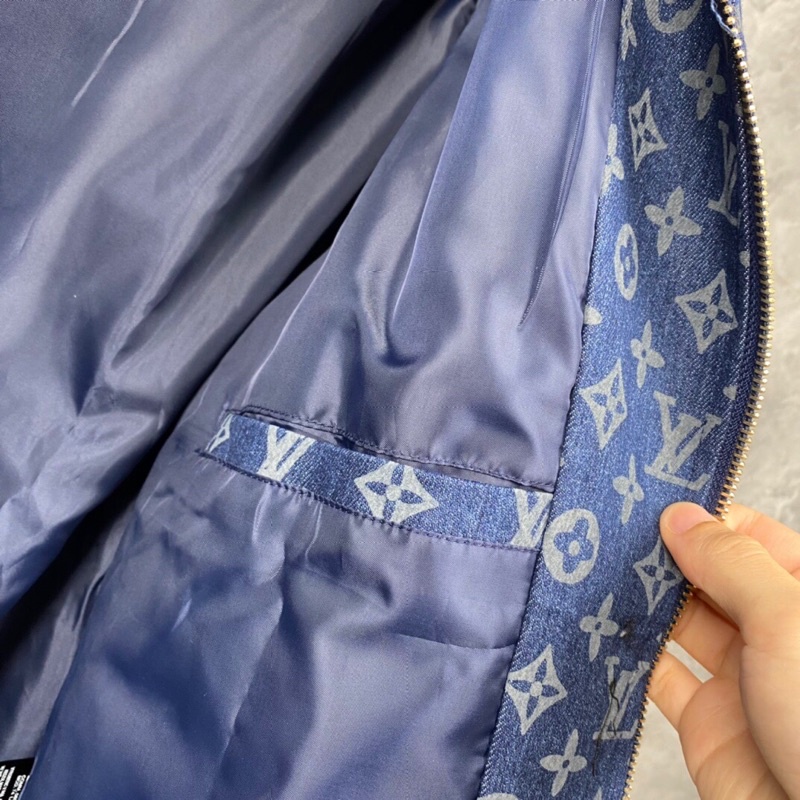Áo khoác bomber nam LV Louis Vuitton 2 lớp họa tiết Monogram cao cấp