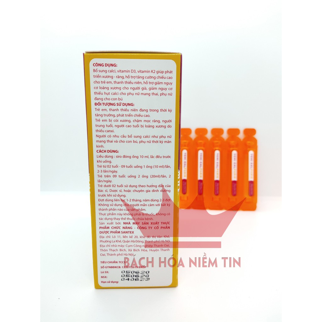 Canxi tăng chiều cao cho bé YCHI CAL-PARIS - Bổ sung canxi, vitamin D3, Vitamin K2 giúp phát triển xương, tăng chiều cao
