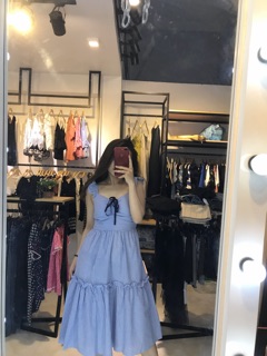 Váy thô kẻ cánh tiên