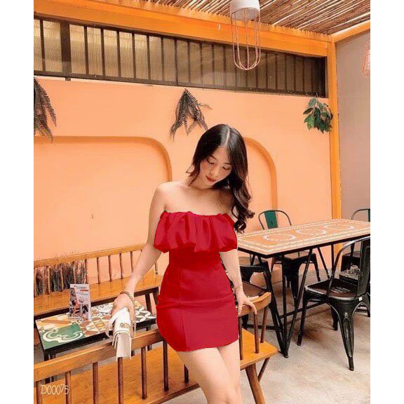 Đầm Ôm Body Cúp Ngực Rớt Vai Thời Trang Nữ Sam Closet Free Size 40-55kg | BigBuy360 - bigbuy360.vn