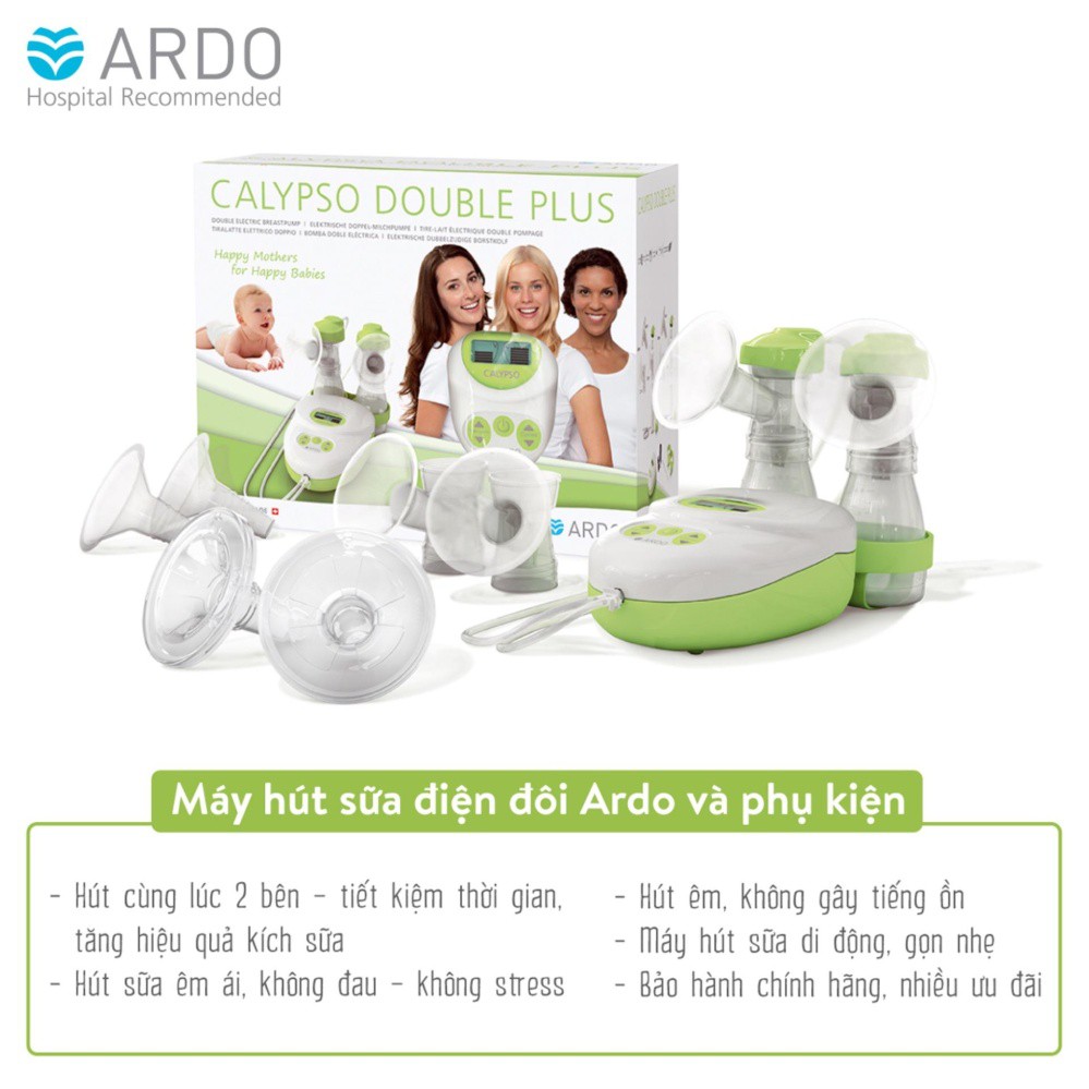 Máy hút sữa điện đôi ARDO CALYPSO Made in Swiss (Kèm quà tặng)