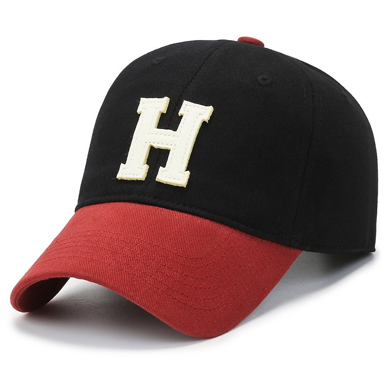 Mũ Lưỡi Trai Phối Màu Tương Phản In Chữ H Thời Trang Xuân Thu Mới Cho Nam Và Nữ