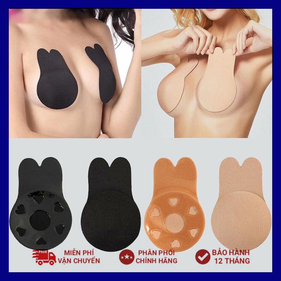 Miếng dán nâng ngực Silicon chống xệ hình tai thỏ cute 2021