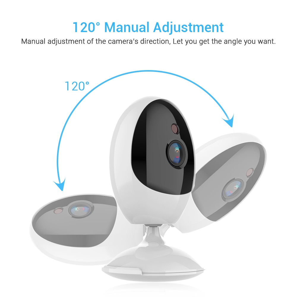 Camera IP Wifi HAMROL 1080P 180 độ° camera giám sát an ninh CCTV có tầm nhìn đêm IR chuyên dụng