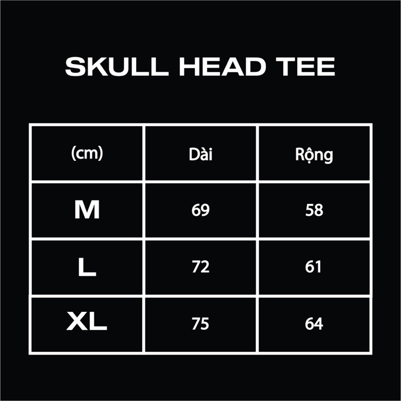 Áo phông ngắn tay cổ tròn BLACKLIST | SKULL HEAD TEE