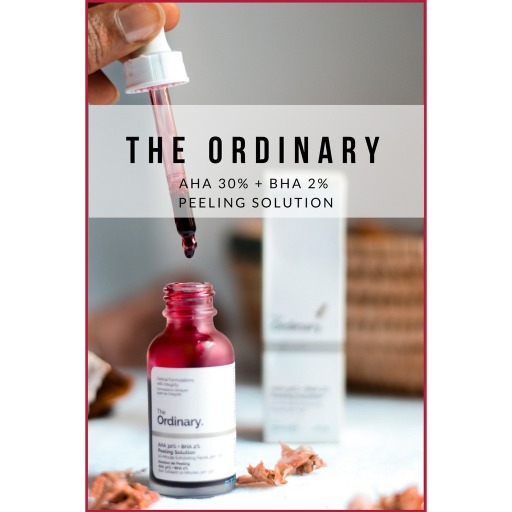 (Sẵn - Auth) The Ordinary AHA 30% + BHA 2% Peeling Solution (Tẩy da chết hoá học)