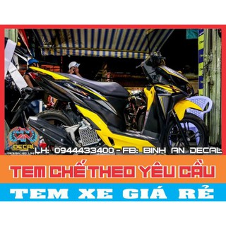 tem rời VARIO vàng đen.