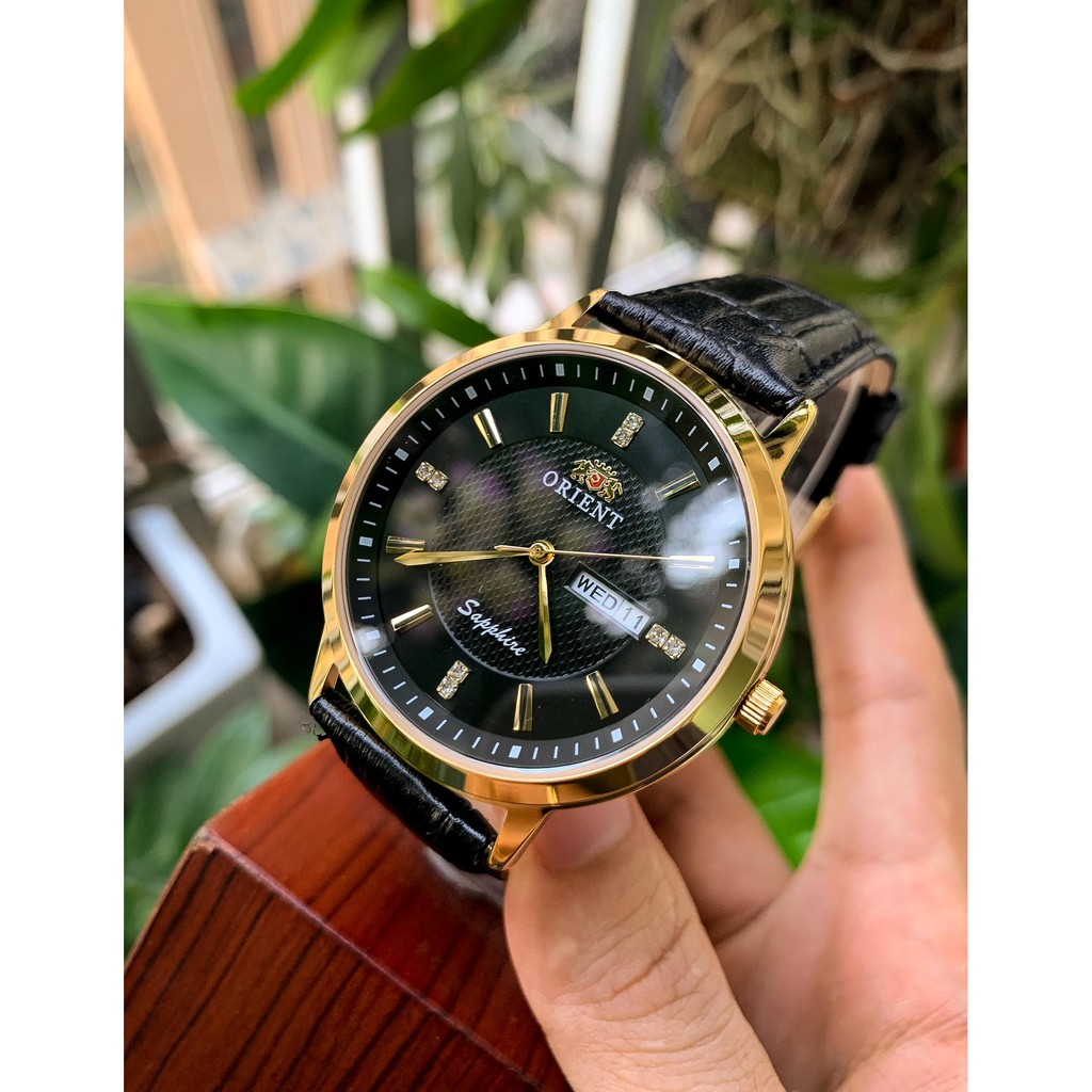 Đồng Hồ Nam Orient Dây Da máy pin mặt mỏng