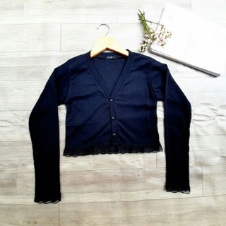 áo tay dài croptop cổ V