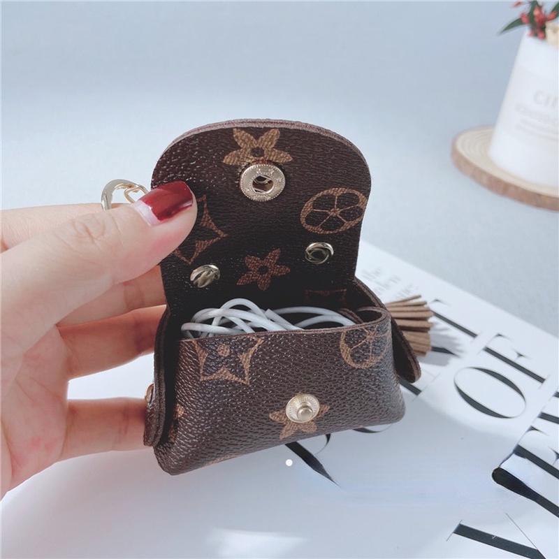 Móc chìa khóa bằng da kiểu dáng sáng tạo dễ thương