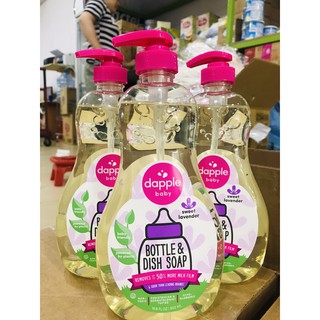 Nước rửa bình Dapple chov bé Nước rửa bình sữa Dapple 500ml - Mỹ (Không mùi date 2026)[ HÀNG NHẬP]