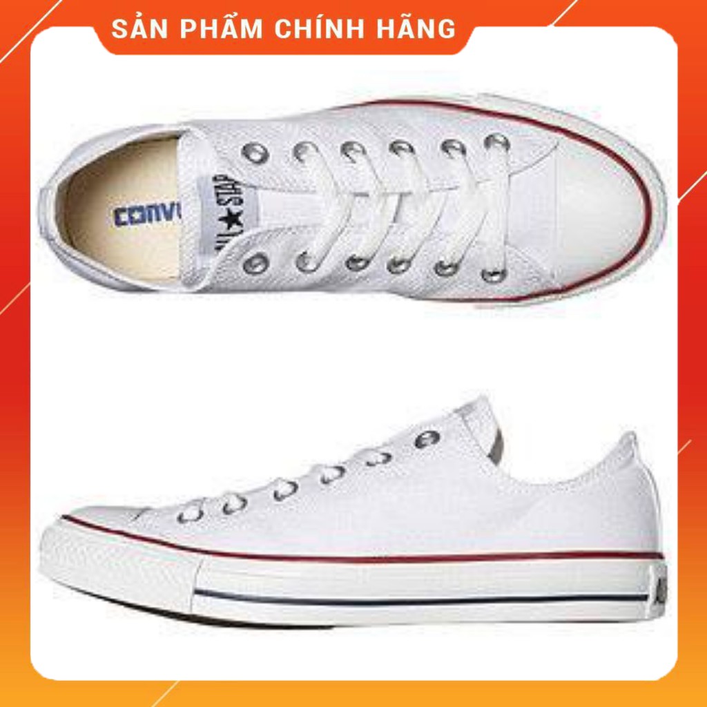 Giày thể thao classic all star trắng thấp cổ nam nữ, giày thể thao nam nữ đầy đủ tem tag mác