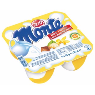 Váng Sữa Monte vị Vani 55gr x 4 hộp