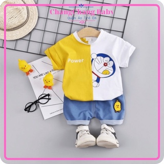 Bộ bé trai, đồ bé trai đi học họa tiết Doraemon dễ thương (7kg-16kg) - ChangChang Baby