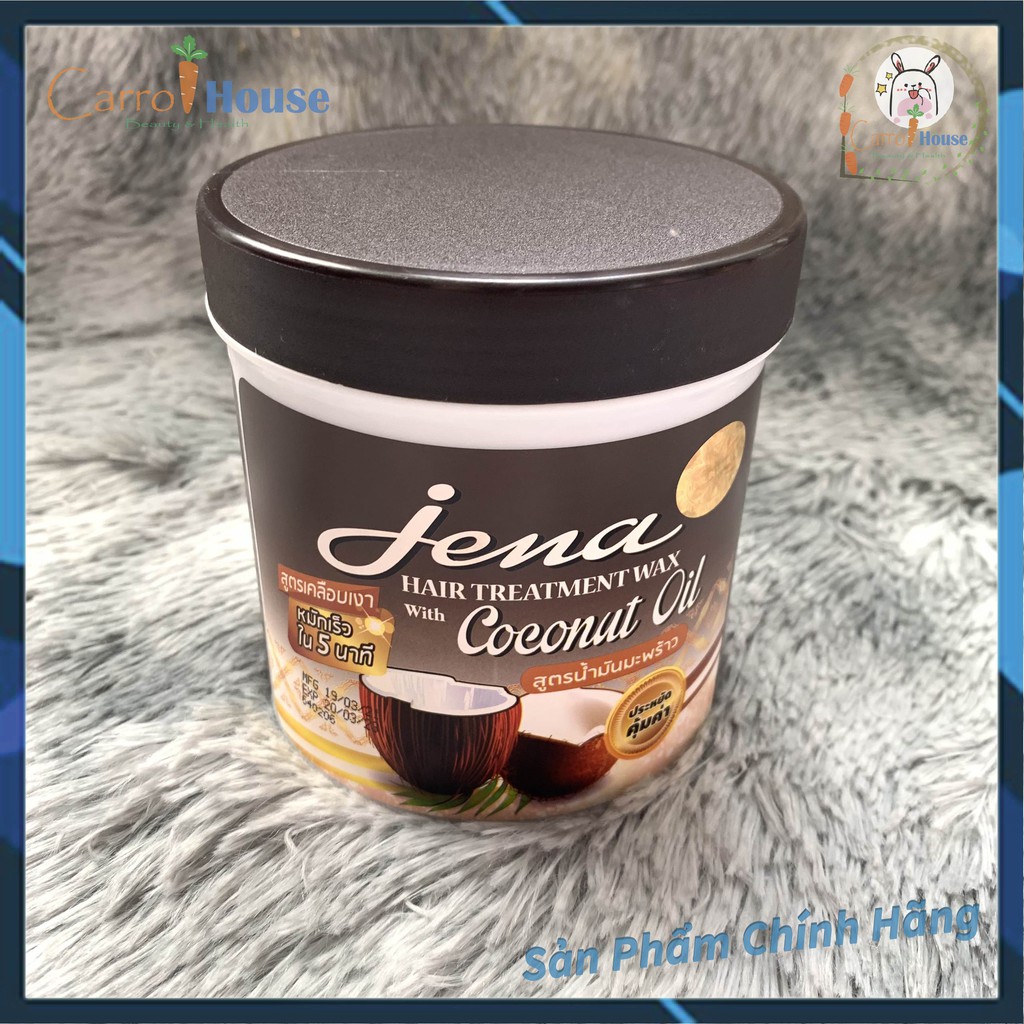 Kem Hấp Ủ Tóc Dừa Thái Lan Jena Coconut Oil Hair Treatment Wax 500ml