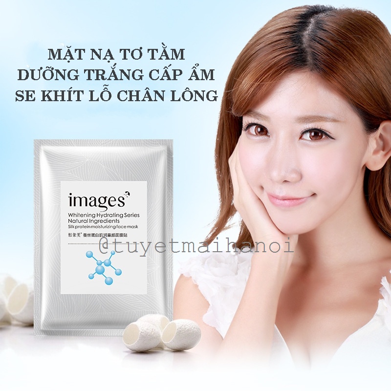 Combo 10 miếng mặt nạ Silk Protein Images - Dưỡng trắng, cấp ẩm, se khít lỗ chân lông