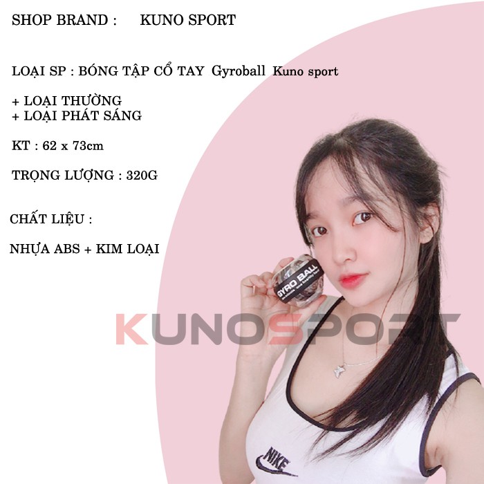 Bóng Tập Cổ Tay KUNOSPORT BALL Thiết Kế Xoay Tròn Chuyên Nghiệp Luyện Tập Cổ Tay, Cánh Tay