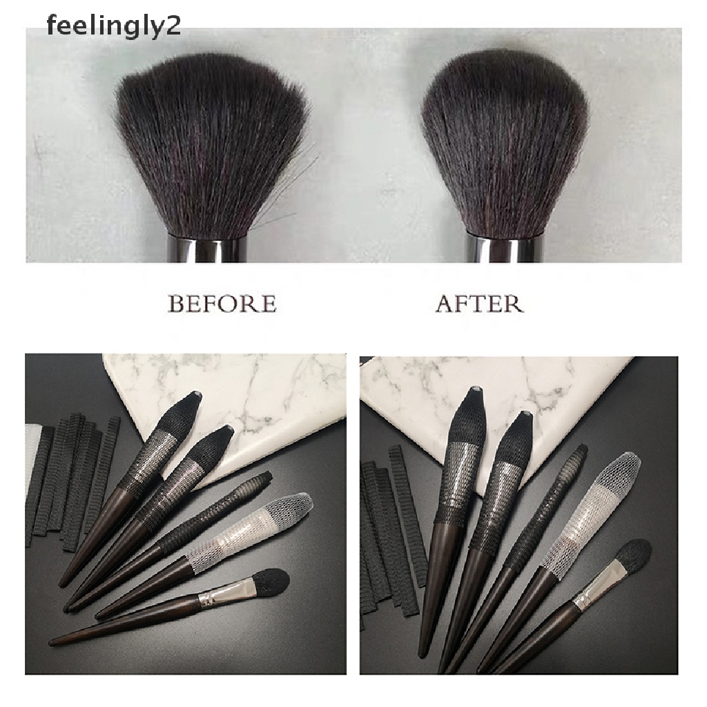 [Hàng mới về] Set 50 lưới bọc bảo vệ cọ trang điểm rộng 1cm