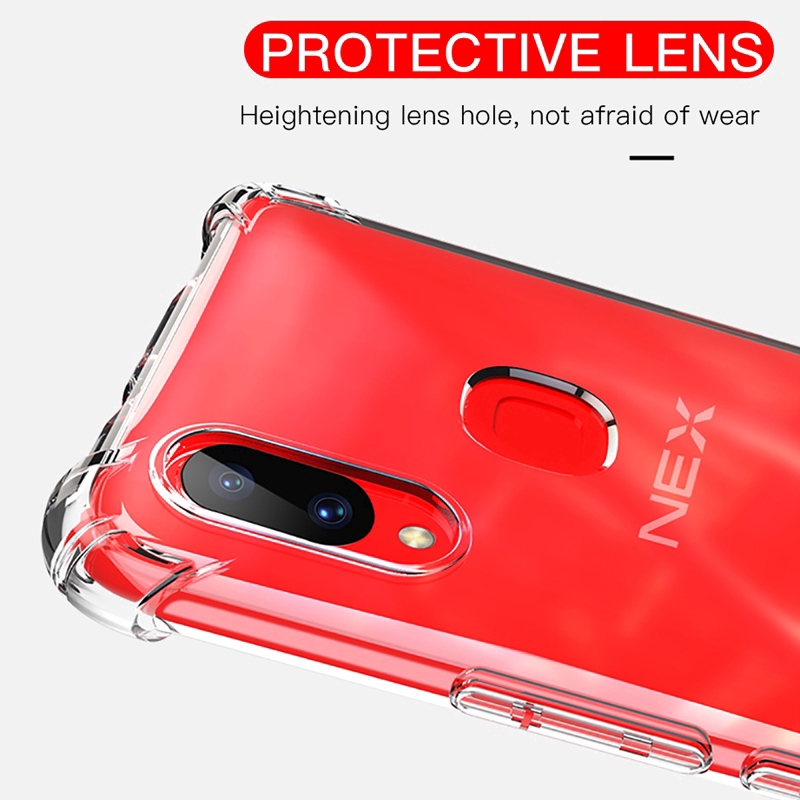 Casing VivoS1 Vivo S1 Y12 Y15 Y17 Y91 Y91i Y93 Y95 Shockproof Transparent Soft Silicone Phone Case