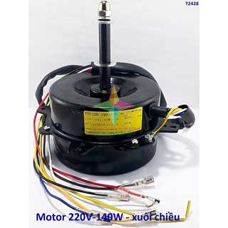 Motor vỏ đen 220V-140W, xuôi chiều thay thế cho quạt điều hòa hơi nước