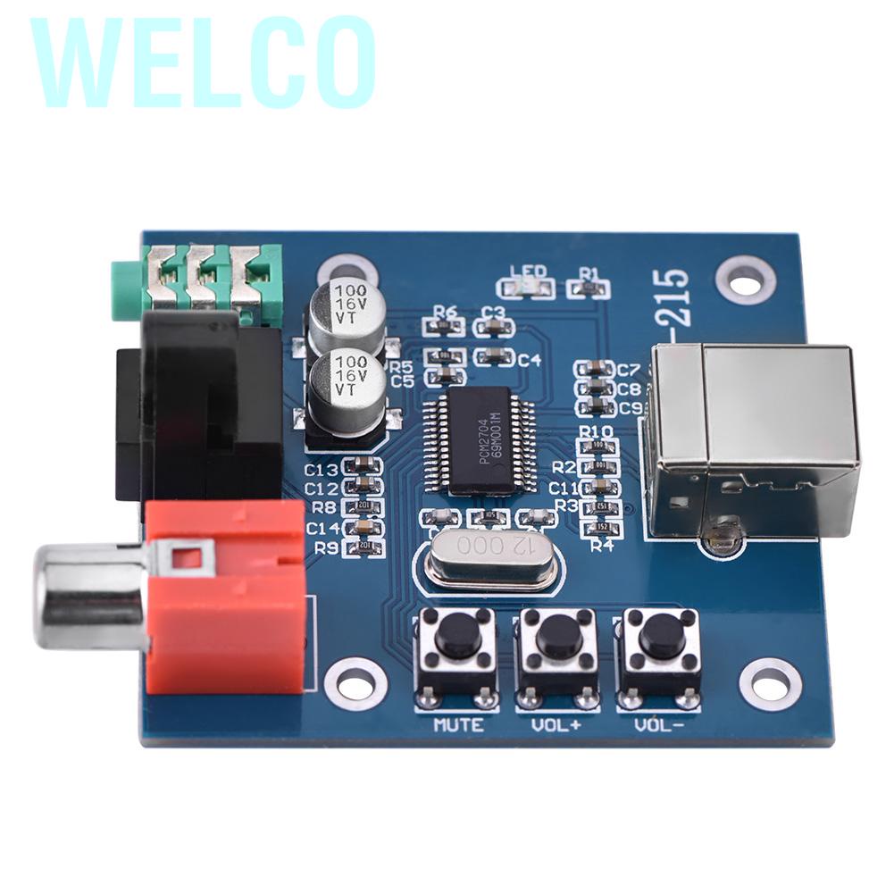 Bo mạch giải mã âm thanh PCM2704 USB DAC sang S/PDIF tiện lợi