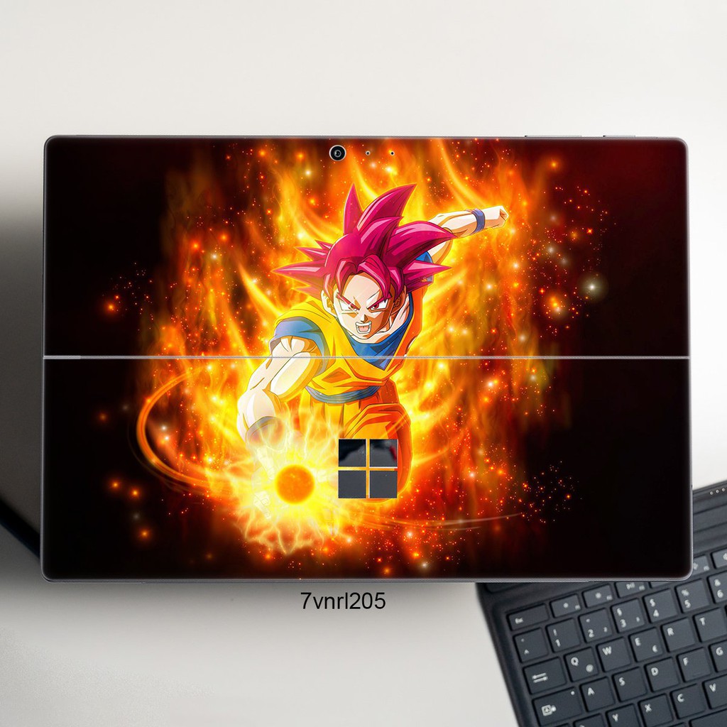 CỰC SỐC Skin dán hình Dragon Ball x03 cho Surface 3 2015; Go, Go 2, Go 3; Pro 2 3 4 5 6 7 8 X DECAN CAO CẤP