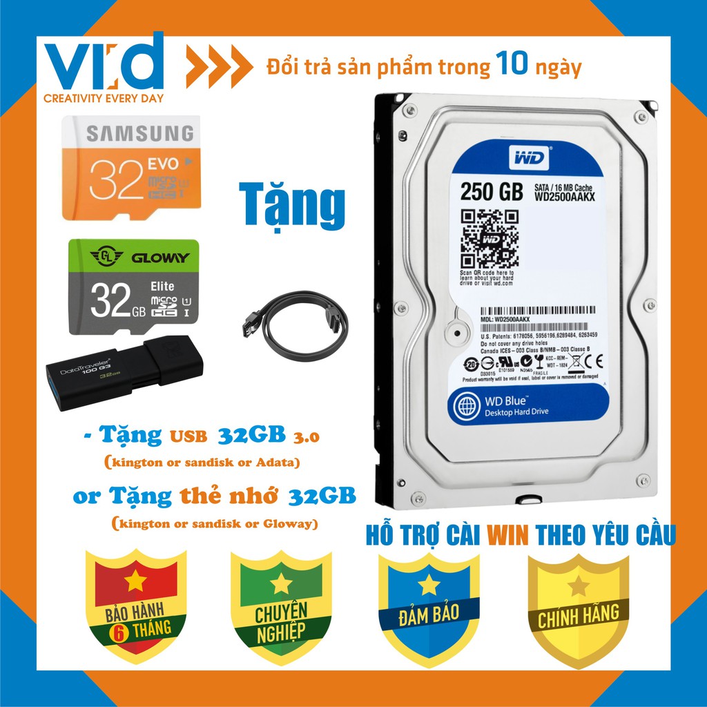 [[VOUCHER QUÀ TẶNG]].Ổ cứng HDD 320GB Western - Tặng cáp sata 3.0-Hàng nhập khẩu tháo máy đồng bộ mới 98% - bảo hành 6T | WebRaoVat - webraovat.net.vn