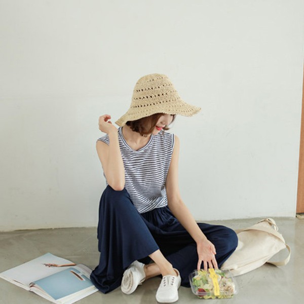[Có Sẵn- Hàng cao cấp ]- Mũ cói nữ đi biển mềm đan to mã 06