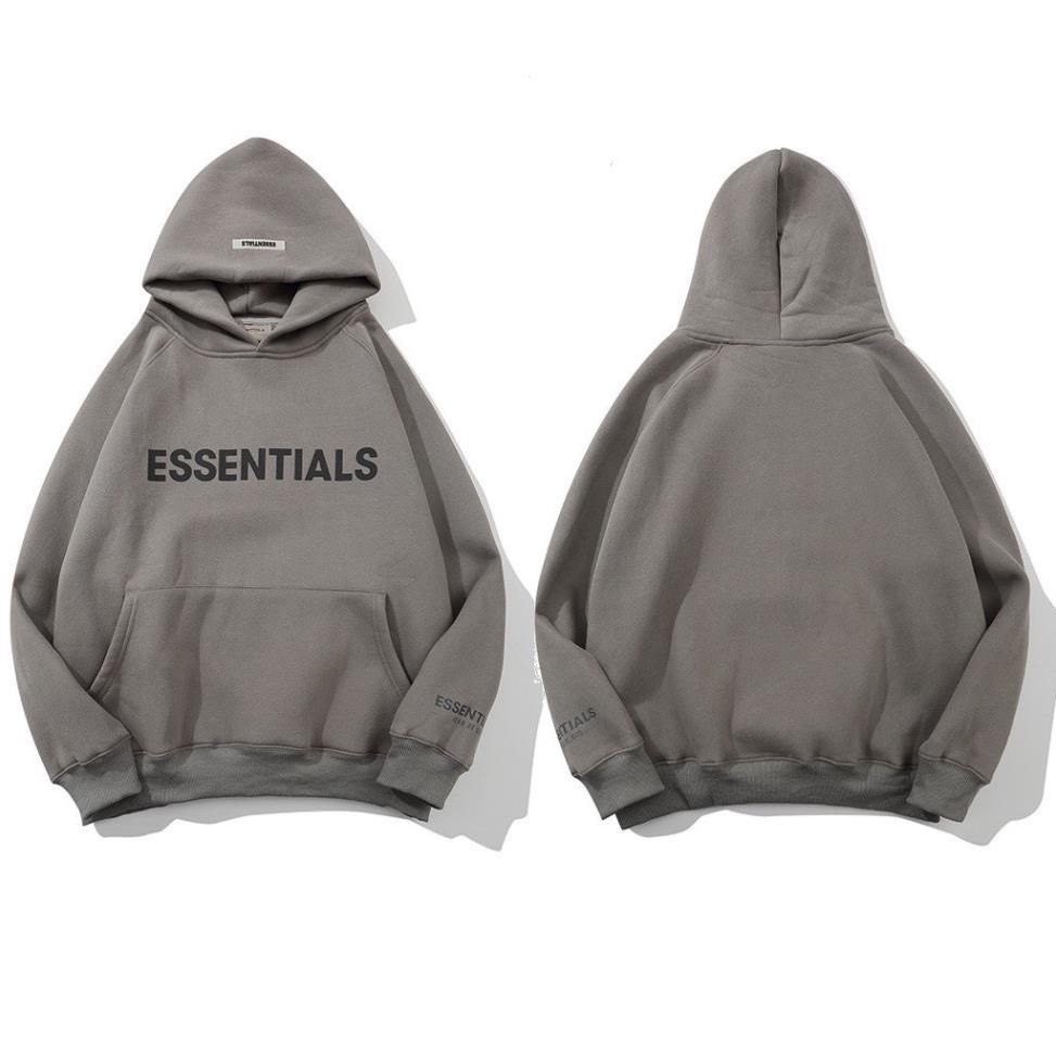 Áo hoodie ESSENTIALS đủ 3 màu áo chất ni dày form rộng nam nữ mặc đều đẹp