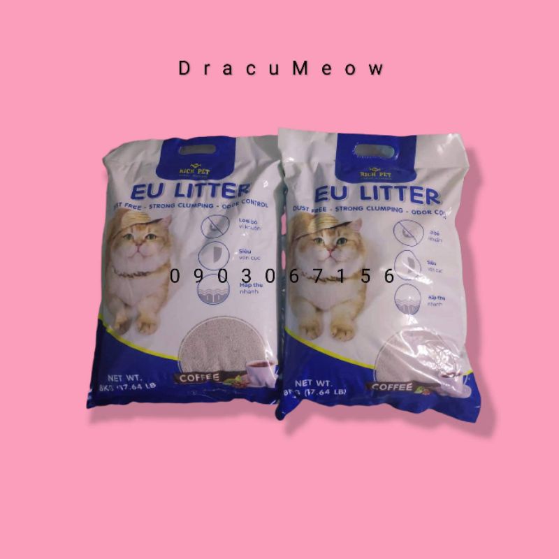 Cát EU Litter 17l(8kg) - Cát vệ sinh cho mèo thuộc Rich Pet