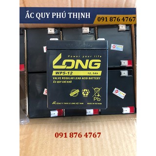 Ắc quy LONG 12V - 5Ah WP5-12 - ắc quy lưu điện, UPS