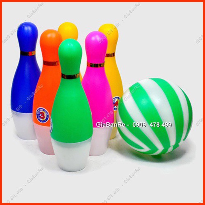 BỘ ĐỒ CHƠI TRÒ CHƠI BOWLING NHỎ NHỰA 1 BANH - 9289A