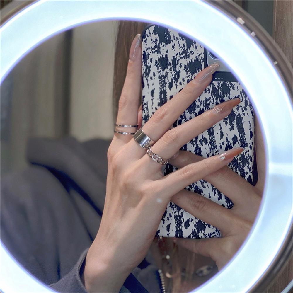 Set 3 Nhẫn Hở Phong Cách Punk Rock Mới