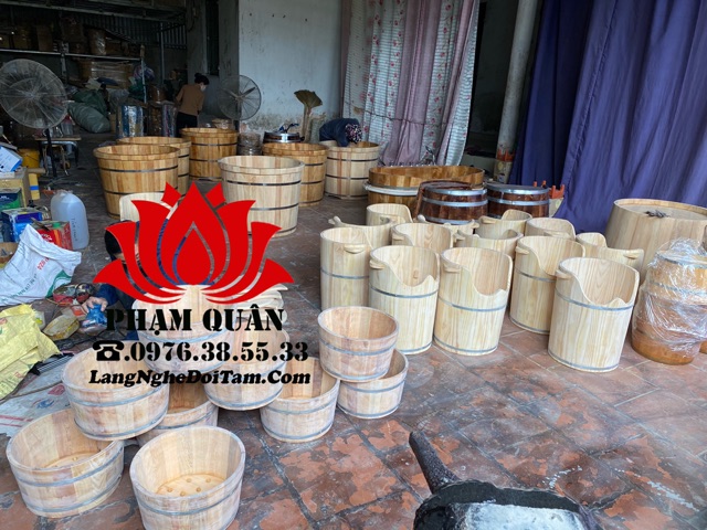 Chậu gỗ ngâm chân, chậu ngâm chân gỗ thông