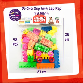 Bộ đồ chơi lắp ráp mô hình 48 mảnh ghép bằng nhựa 195-62 - KhaDiTOYS - Đồ chới xếp hình trí tuệ