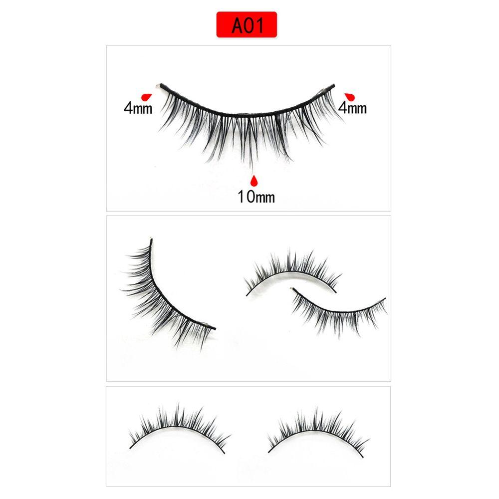 Set 3 Cặp Lông Mi Giả Mềm Mịn Trang Điểm Mắt Tự Nhiên 5D