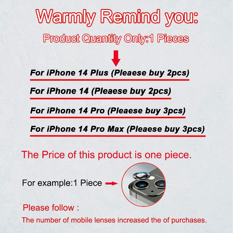 Miếng Dán Chống Trầy Bảo Vệ camera Cho iPhone 14 / 14 Pro MAX / 14 Plus