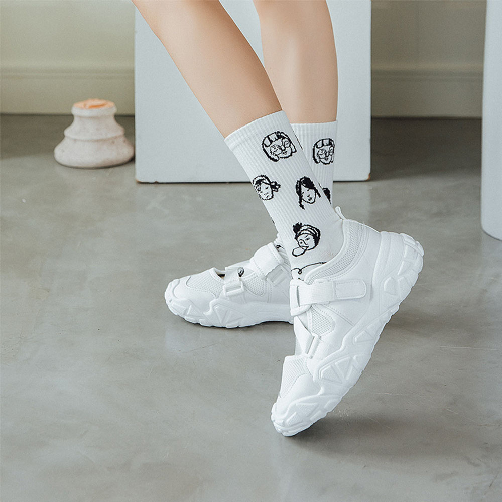 Vớ cotton in chữ Somedayzl họa tiết dễ thương