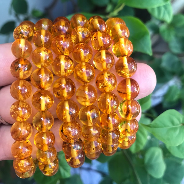 Vòng Tay H Phách Nữ size 8mm màu vàng đẹp nữ mạng kim thổ thuỷ 1499k ạ