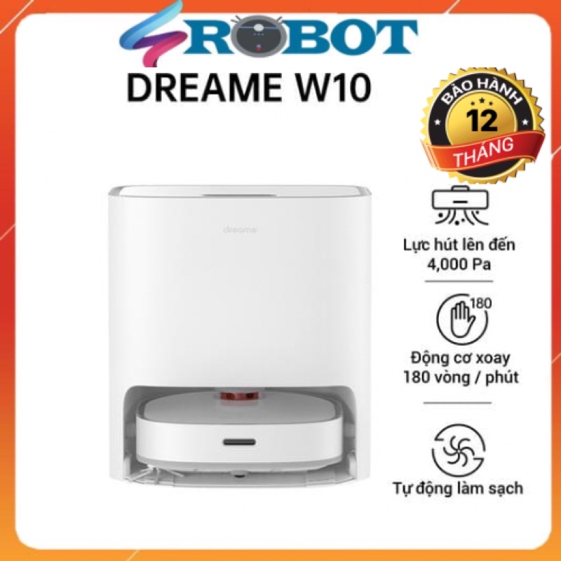 Robot hút bụi lau nhà dreame bot w10 Robot tự động giặt dẻ