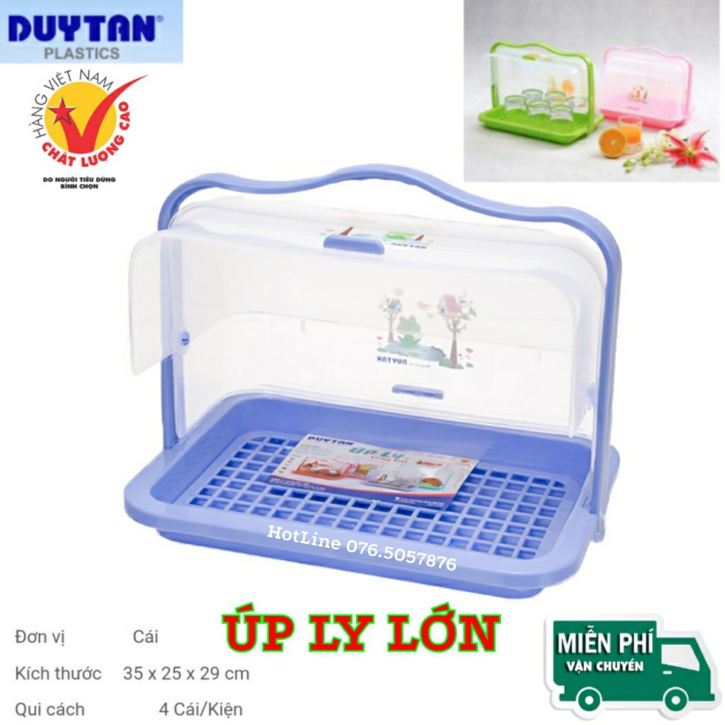 🌱Duy Tân Store🌱Khay úp ly có nắp Loại Lớn -Nhựa Duy Tân